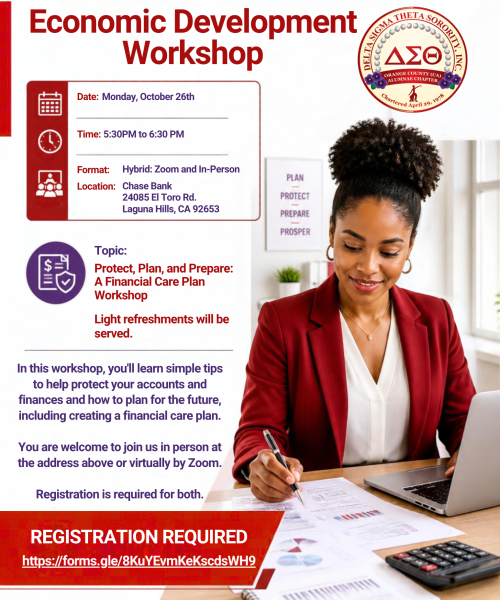 Orange County (CA) Alumnae Chapter_Delta Sigma Theta Sorority Inc_Economic Development Workshop_Oct 26_2026